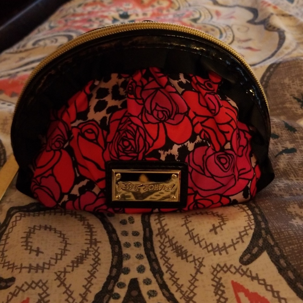 Betsy Johnson small cosmetic bag